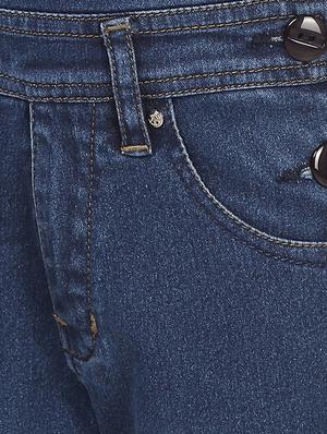 blue cotton blend dungaree - 15238905 - Standard Image - 3