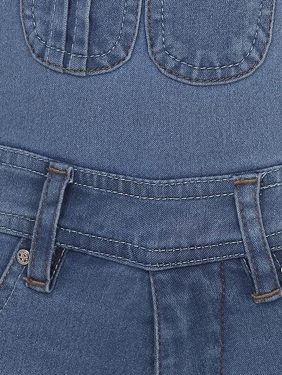 blue cotton blend dungaree - 15238906 - Zoom Image - 3