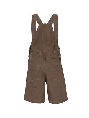 brown cotton dungaree - 15238910 - Standard Image - 2