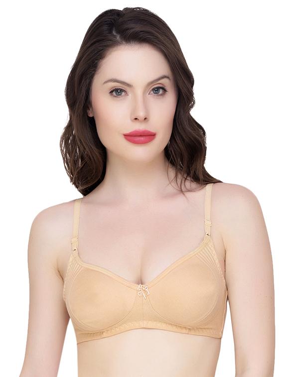 bow patch solid bra - 15239648 - Zoom Image - 1