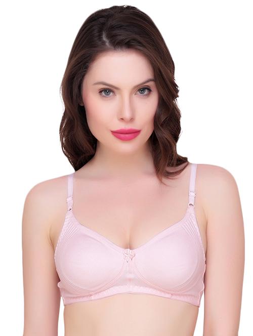 pink cotton tshirt bra - 15239652 - Standard Image - 1