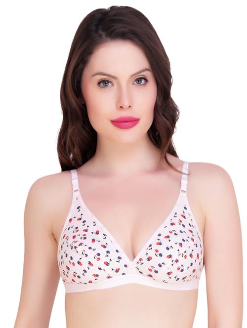 white printed bra - 15239659 - Standard Image - 1