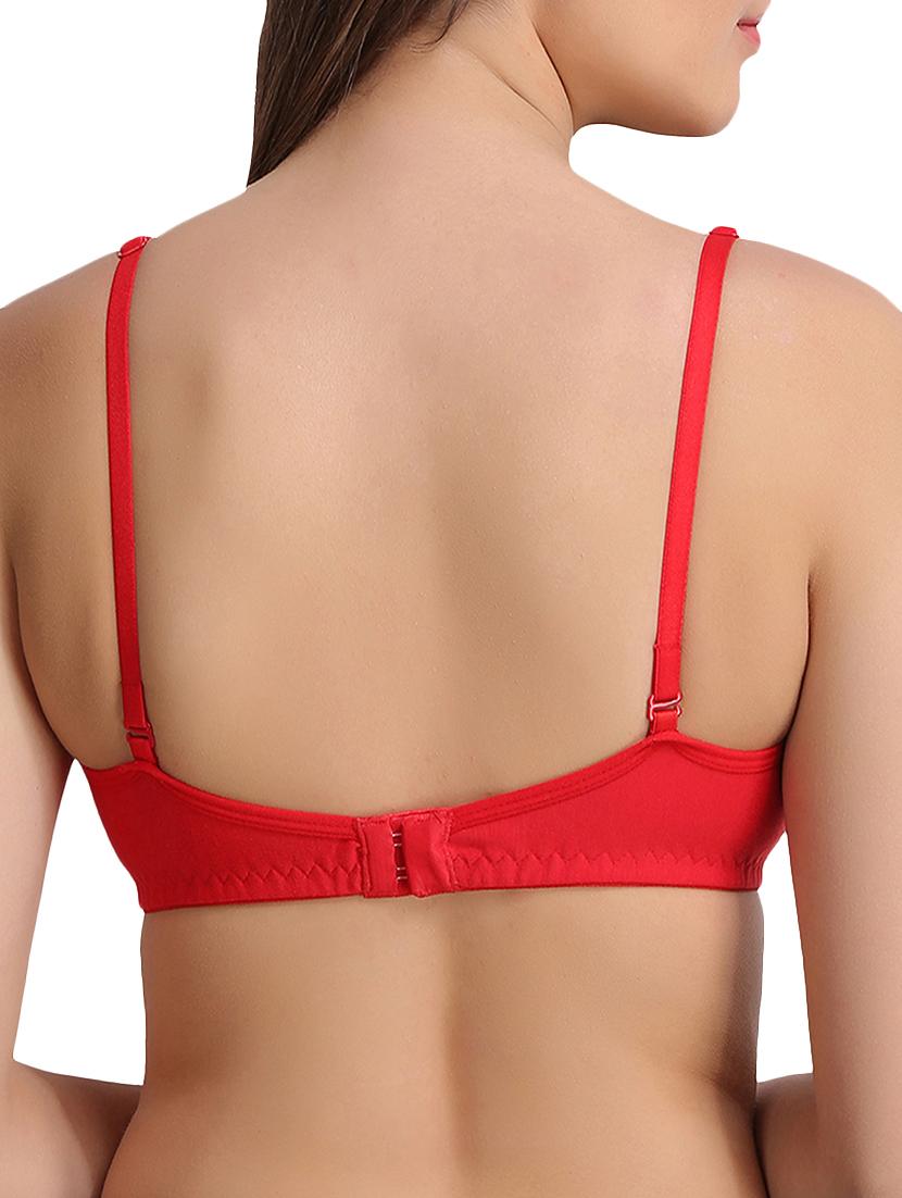 contrast bow patch solid bra - 15240444 - Zoom Image - 2