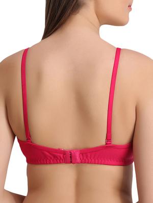 bow patch solid bra - 15240447 - Standard Image - 2