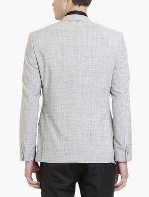 grey polyester formal blazer - 15240452 - Standard Image - 3