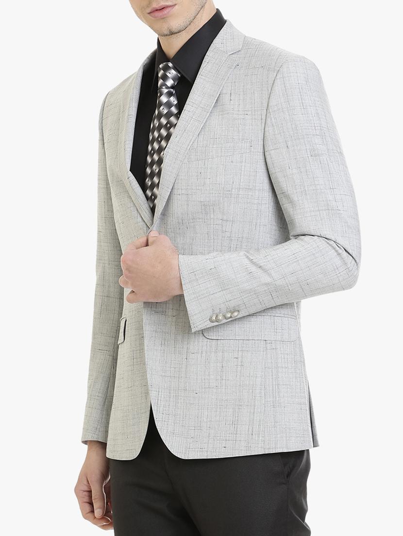 grey polyester formal blazer - 15240452 - Zoom Image - 2