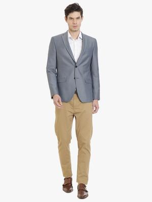 grey polyester formal blazer - 15240453 - Standard Image - 4