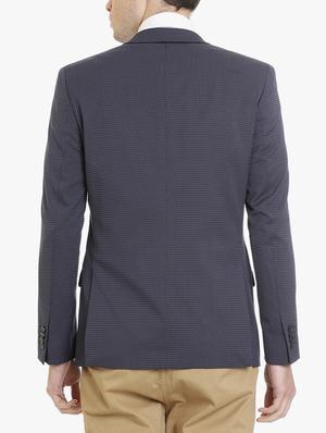 navy blue polyester formal blazer - 15240460 - Standard Image - 3