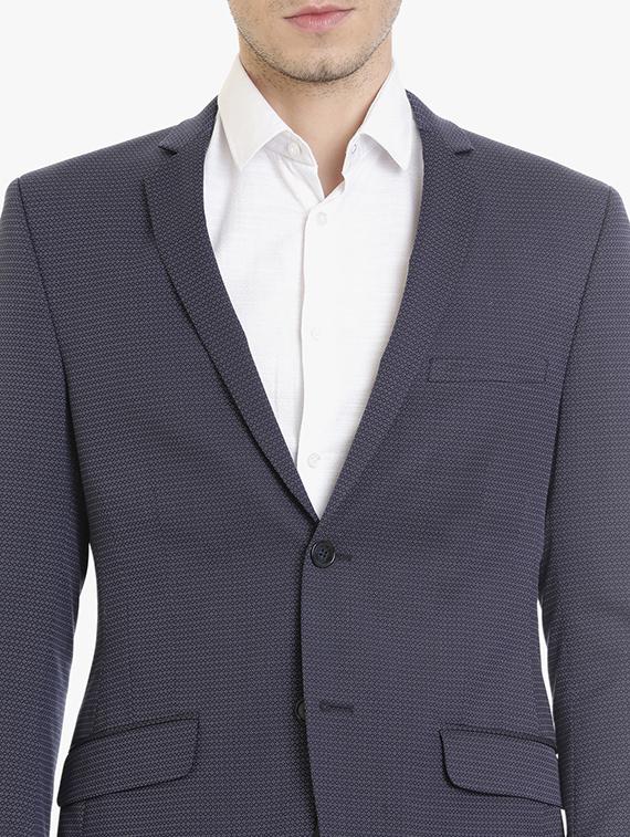 navy blue polyester formal blazer - 15240460 - Zoom Image - 5