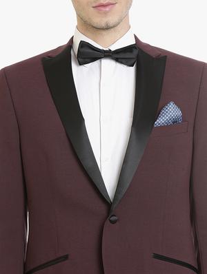red solid tuxedo blazer - 15240463 - Standard Image - 5