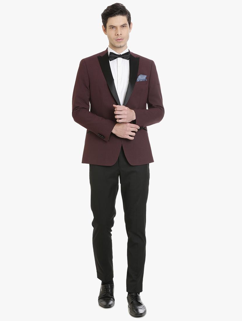 red solid tuxedo blazer - 15240463 - Zoom Image - 4