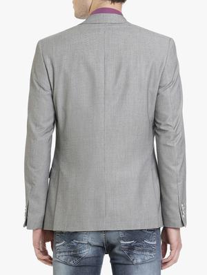 grey cotton casual blazer - 15240465 - Standard Image - 3