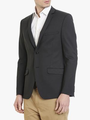 black polyester formal blazer - 15240468 - Standard Image - 2