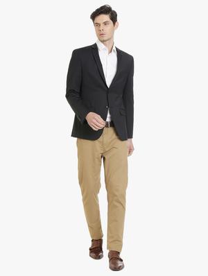 black polyester formal blazer - 15240468 - Standard Image - 4