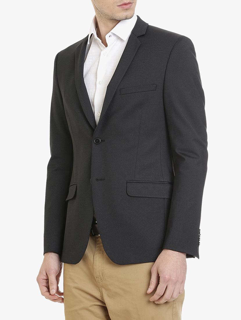 black polyester formal blazer - 15240468 - Zoom Image - 2