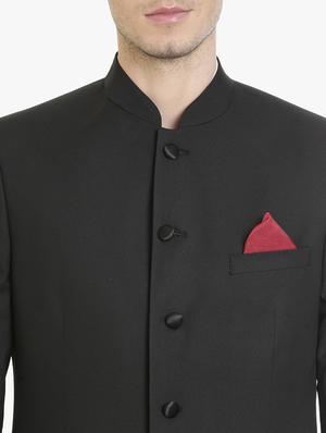 black polyester casual blazer - 15240482 - Standard Image - 5