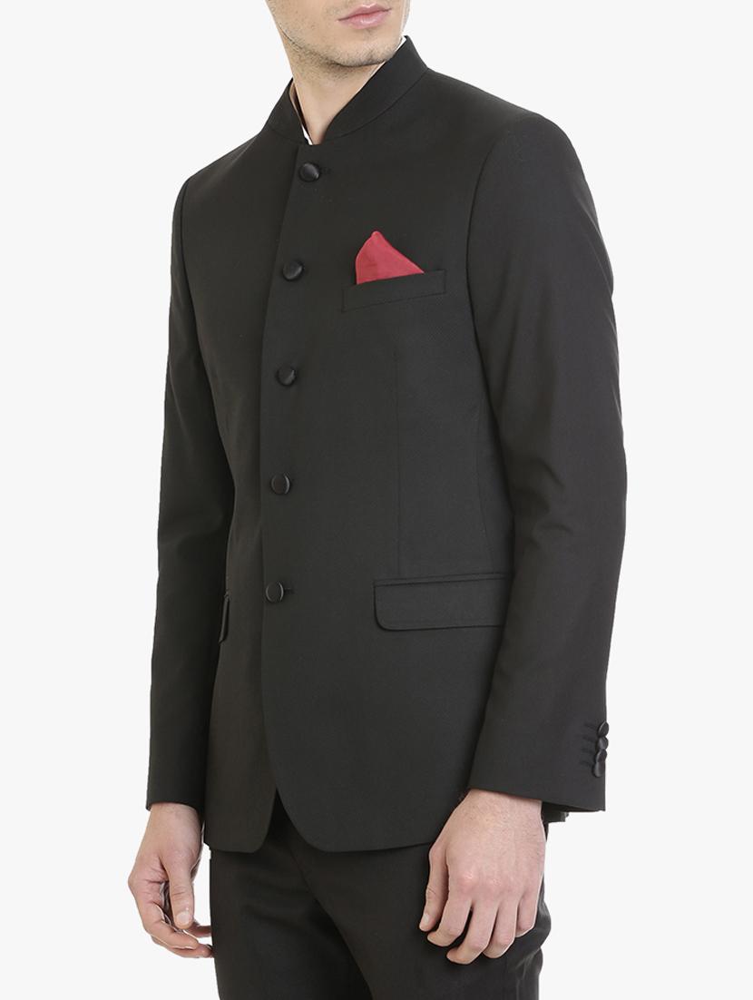 black polyester casual blazer - 15240482 - Zoom Image - 2