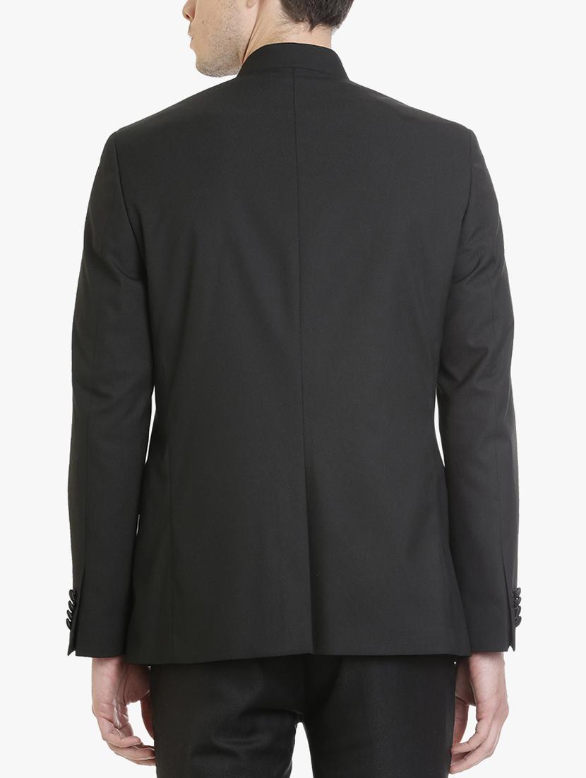 black polyester casual blazer - 15240482 - Zoom Image - 3