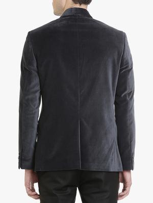 grey cotton casual blazer - 15240486 - Standard Image - 3