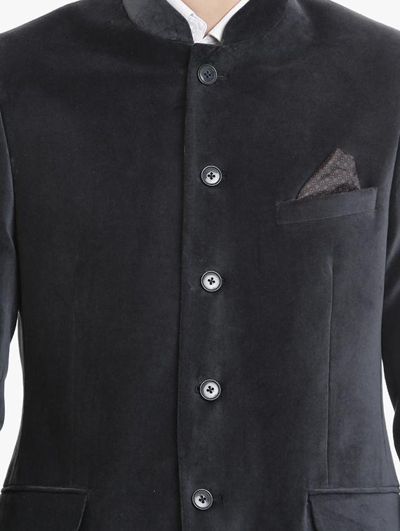 grey cotton casual blazer - 15240486 - Zoom Image - 5
