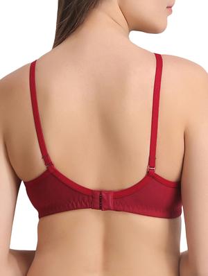 contrast bow patch solid bra - 15240490 - Standard Image - 2