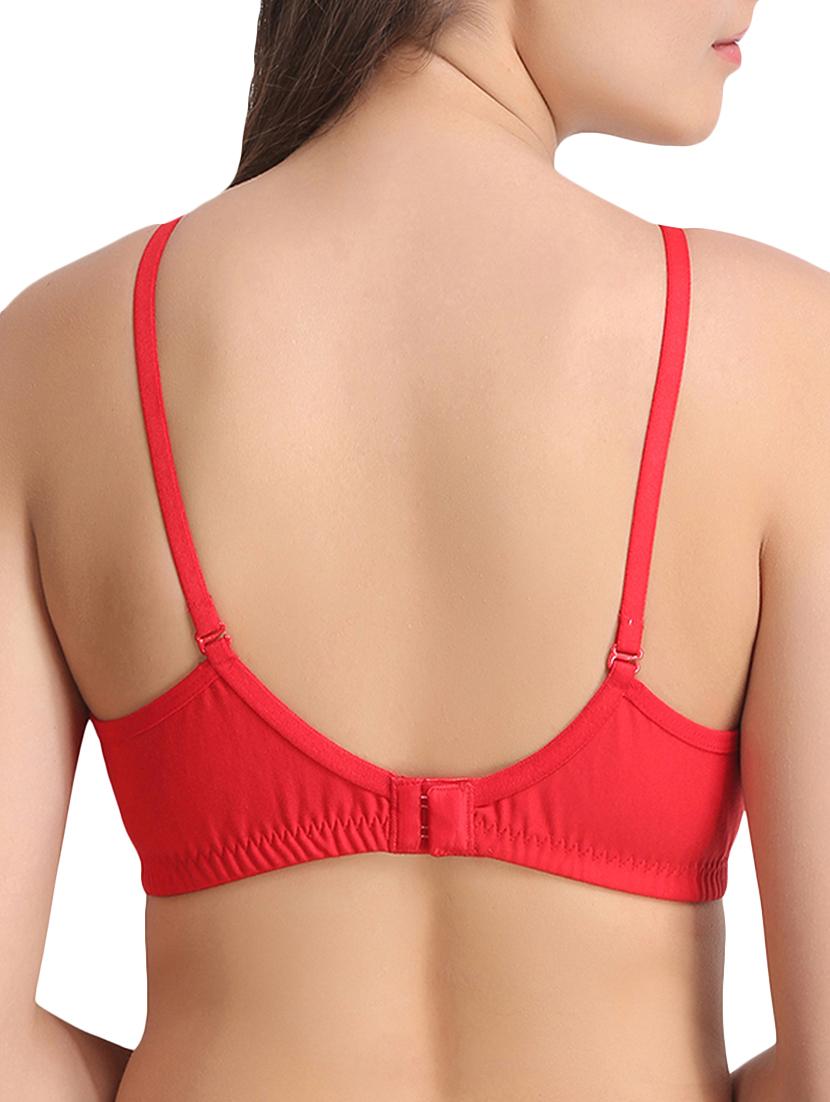contrast bow patch solid bra - 15240583 - Zoom Image - 2