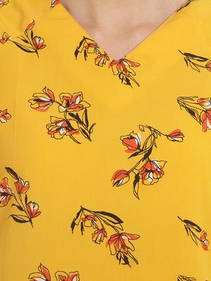 floral back tie up detail top - 15240594 - Standard Image - 4