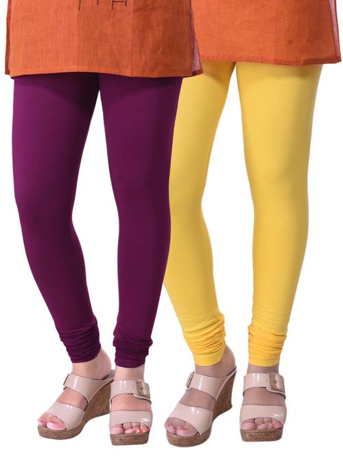 set of 2 multicolored cotton legging - 15240739 - Standard Image - 1