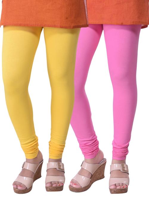 set of 2 multicolored cotton legging - 15240742 - Standard Image - 1