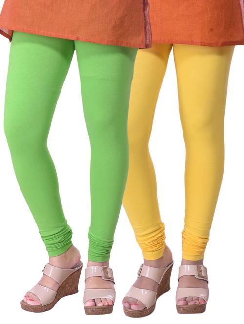 set of 2 multicolored cotton legging - 15240745 - Standard Image - 1