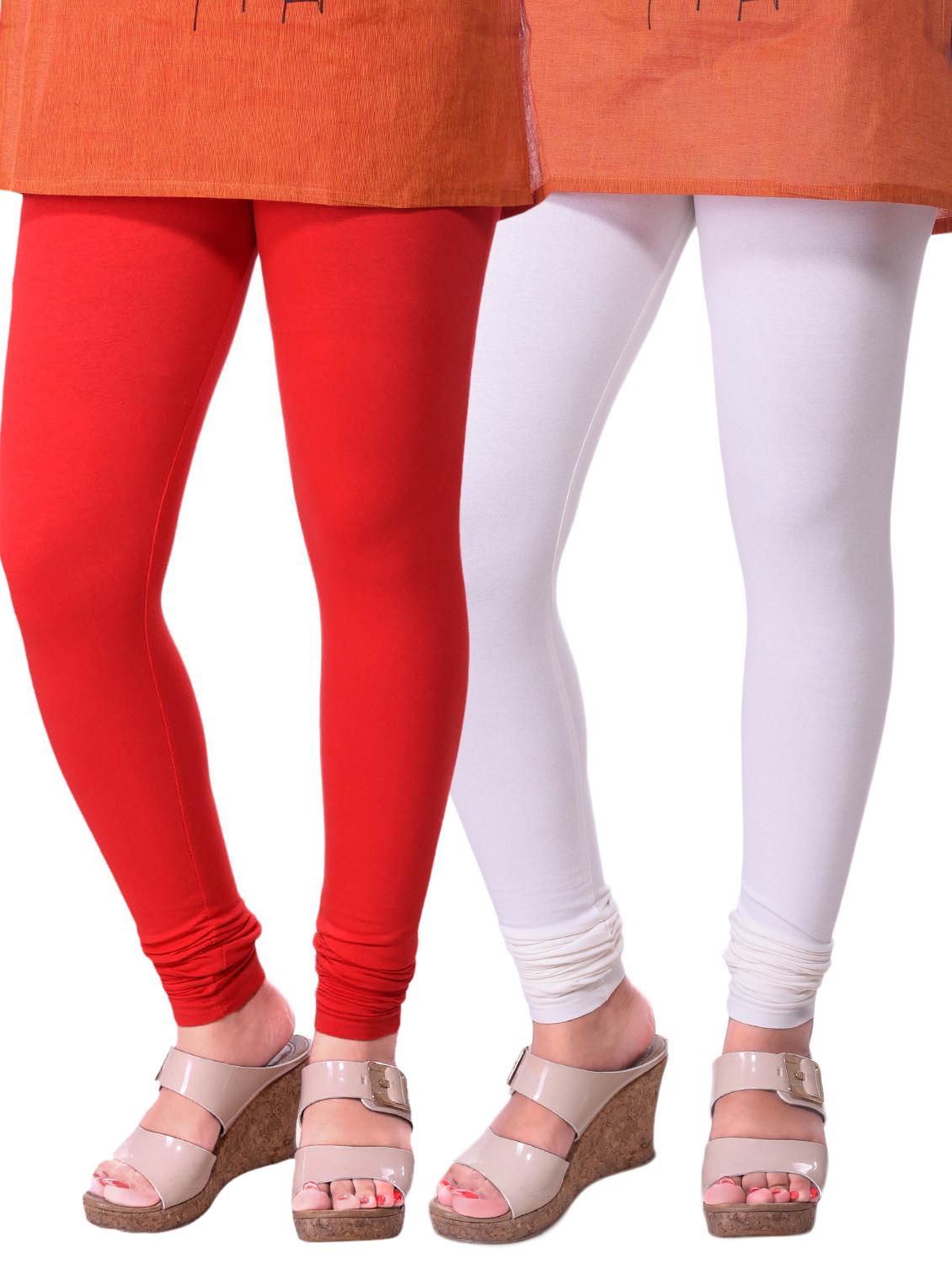 set of 2 multicolored cotton legging - 15240750 - Zoom Image - 1