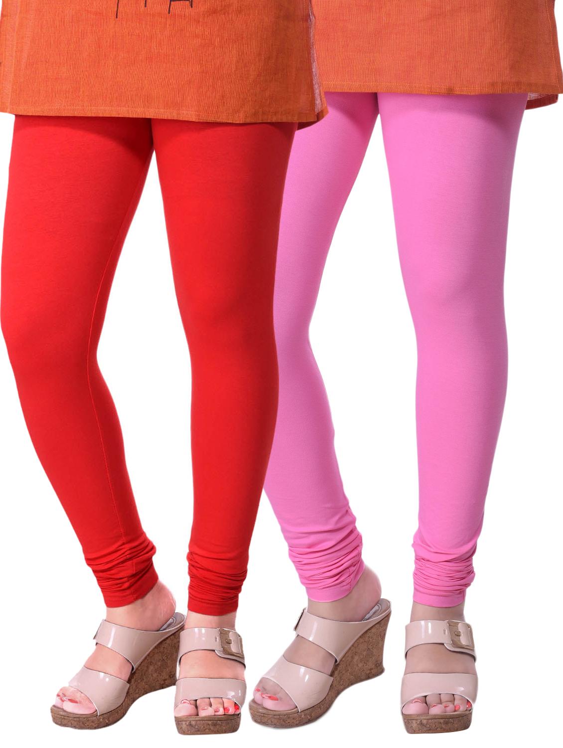 set of 2 multicolored cotton legging - 15240751 - Zoom Image - 1