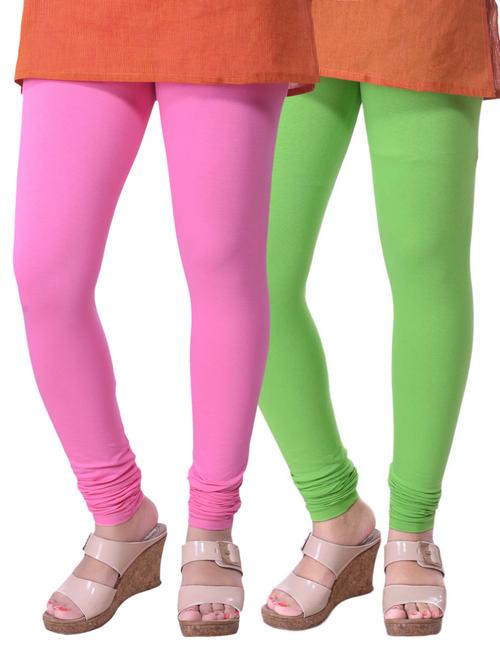 set of 2 multicolored cotton legging - 15240761 - Standard Image - 1