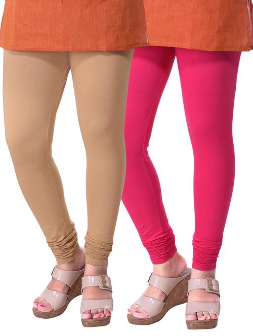 set of 2 multicolored cotton legging - 15240765 - Standard Image - 1