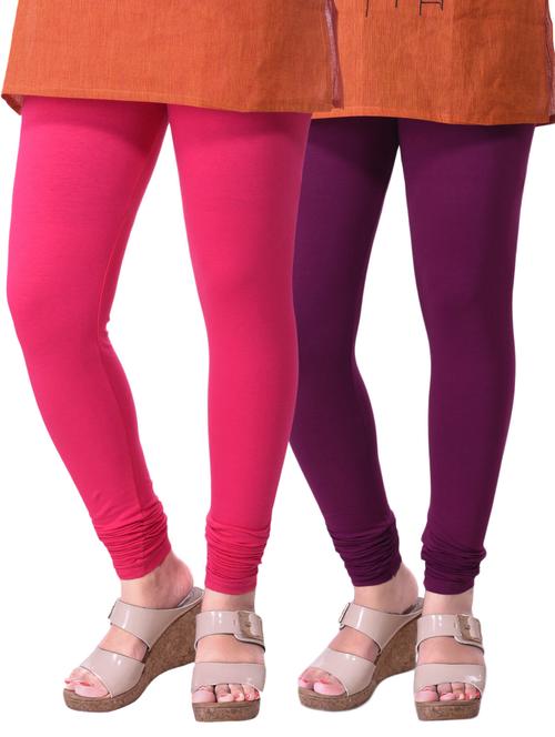 set of 2 multicolored cotton legging - 15240767 - Standard Image - 1