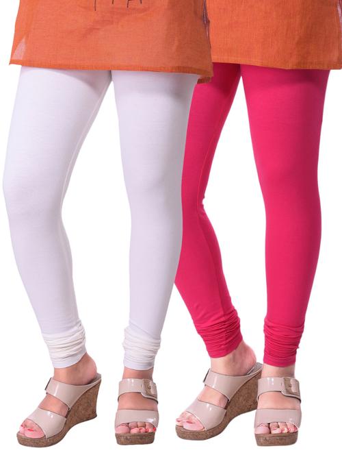 set of 2 multicolored cotton legging - 15240769 - Standard Image - 1