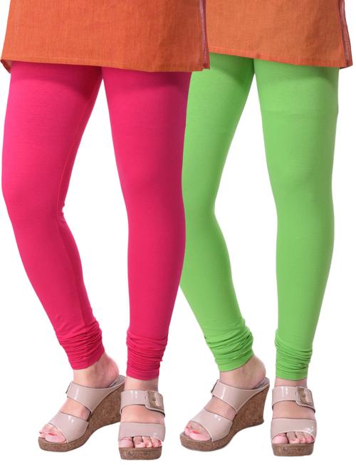 set of 2 multicolored cotton legging - 15240773 - Standard Image - 1