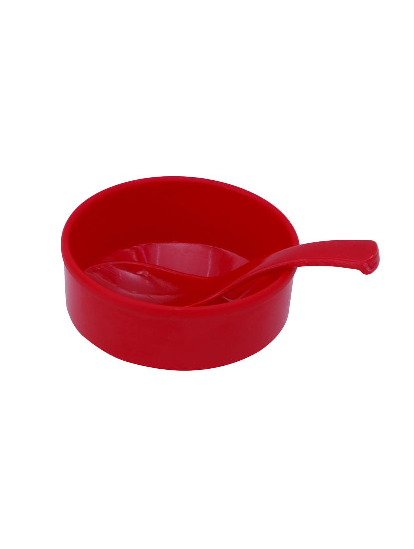 unbreakable round shape soup bowls set (1 bowl, 1 spoon and 1 plate) - 15241384 - Zoom Image - 1