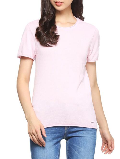 top stitched sleeve tee - 15241451 - Standard Image - 1