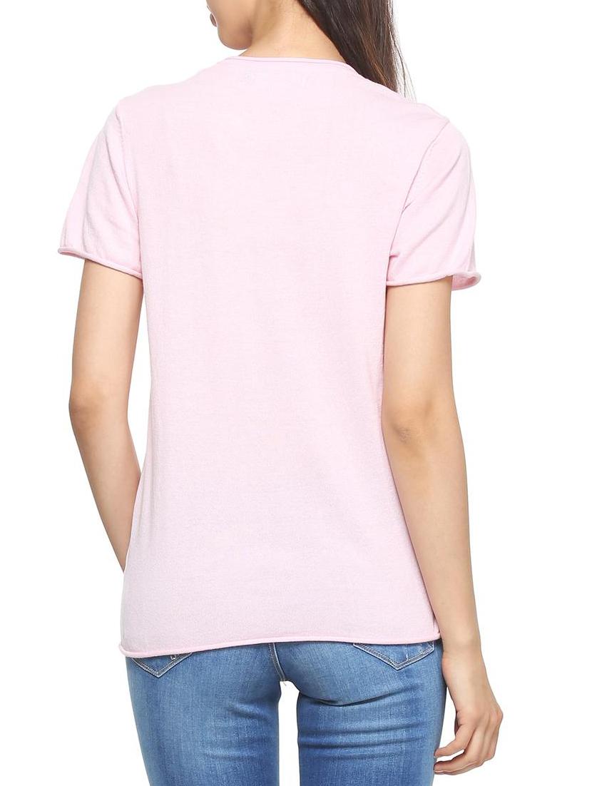 top stitched sleeve tee - 15241451 - Zoom Image - 2