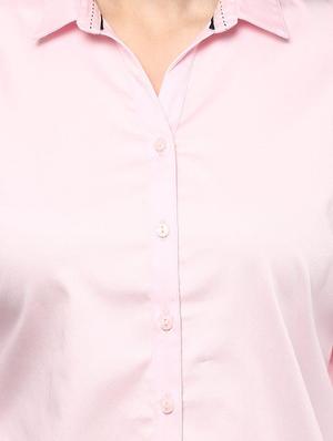 blush crisp formal shirt - 15241645 - Standard Image - 3
