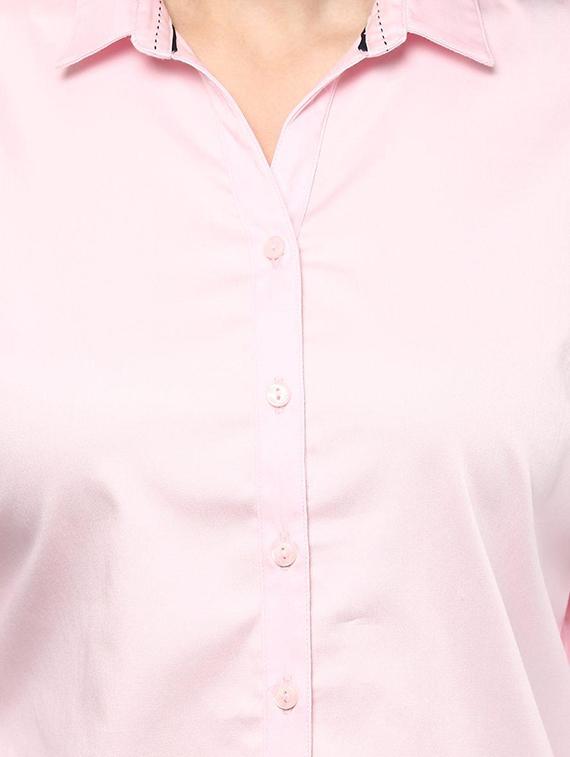 blush crisp formal shirt - 15241645 - Zoom Image - 3