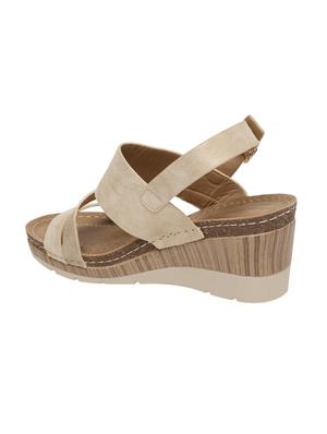 beige back strap wedge - 15242130 - Standard Image - 3