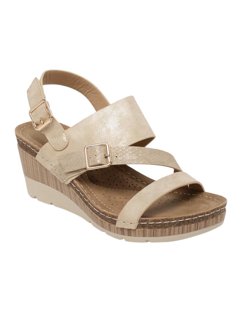 beige back strap wedge - 15242130 - Zoom Image - 1
