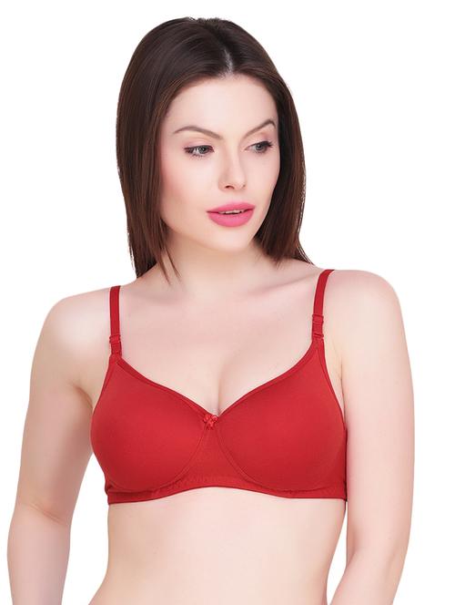 bow patch solid bra - 15242186 - Standard Image - 1