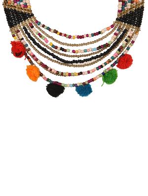 black wool necklaces and earring - 15242188 - Standard Image - 3