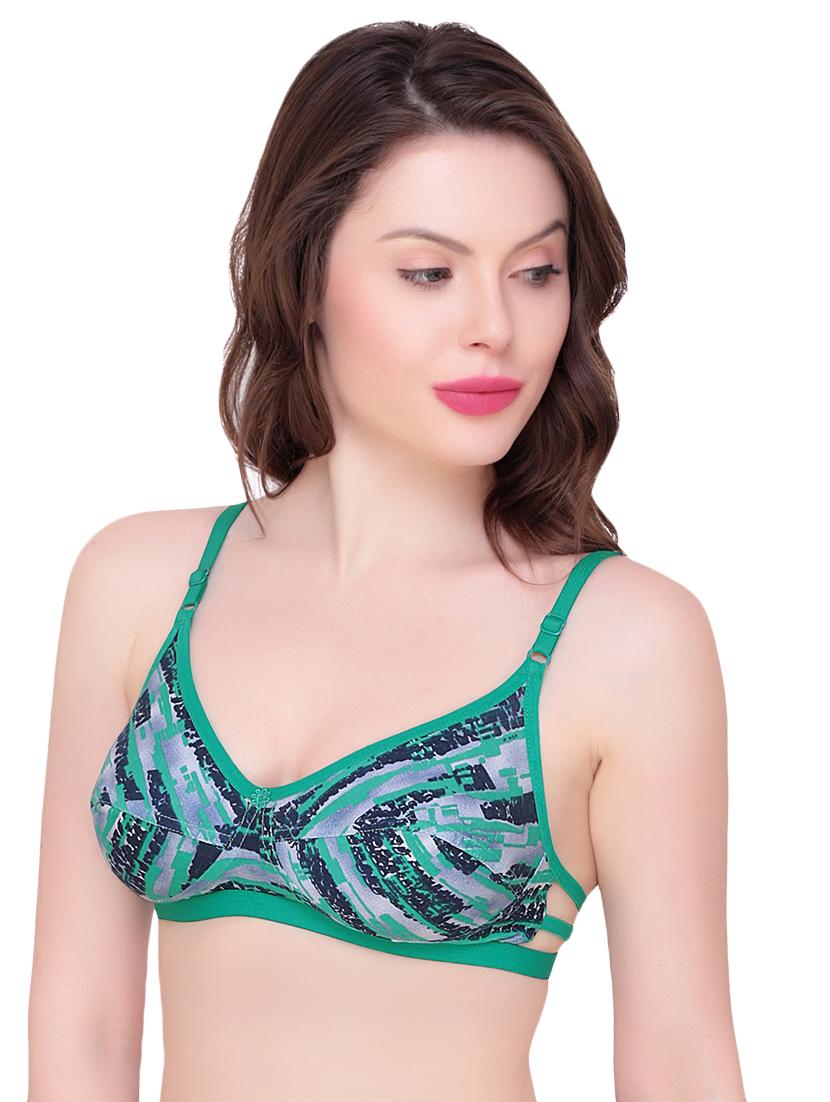 floral patch abstract print bra - 15242224 - Zoom Image - 2