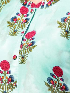 floral straight kurta - 15242604 - Standard Image - 4
