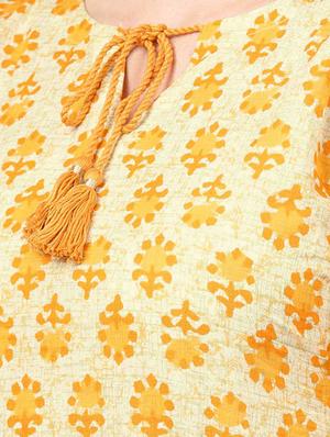 printed straight kurta - 15242641 - Standard Image - 5