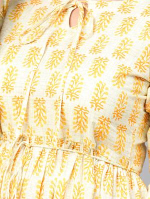 bell sleeves flared kurta - 15242647 - Standard Image - 5